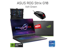 أسوس روج ستركس جي18 جيمنج لابتوب - Intel® Core™ i9-14900HX RTX 4070, 18" 2.5K, 240Hz - Volt Green with ROG backpack & Gaming Mouse - أفضل سعر