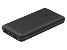 بيلكن  BPB011btBK BoostCharge باور بانك مع ثلاثة منافذ مع كيبل يو اس بي الي تايب سي 15واط - أفضل سعر