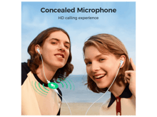 joyRoom JR-EW01 Wired Series Half In-Ear Wired Earphones - Best Prices