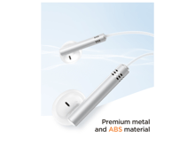 JoyRoom JR-EW06 Wired Series Half In-Ear Metal Wired Earbuds - Best Prices