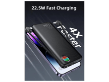 JoyRoom JR-L014 22.5W Power Bank With Dual Cables 10000 MAh With Iphone & type C Cable - Best Prices