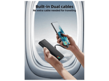 JoyRoom JR-L014 22.5W Power Bank With Dual Cables 10000 MAh With Iphone & type C Cable - Best Prices