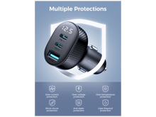 جوي رووم JR-CCD04 شاحن سيارة بشاشة رقمية 30 واط 2C1A - أفضل سعر