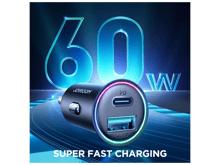 JoyRoom JR-CCN04 A+C 60W A+C mini Metal Car Charger - Best Prices