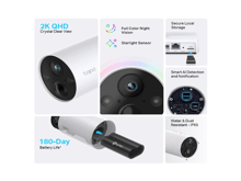 Tapo C420S2 Smart Wire-Free Security Camera System, 2-Camera System - Best Prices