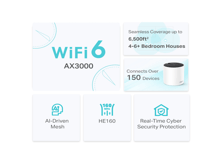 Tp-Link Deco X55(3-pack)  AX3000 Whole Home Mesh  WiFi 6 Unit - Best Prices