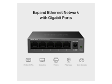 مركوسيس MS105GS محول مكتبي ذات 5 مداخل - أفضل سعر