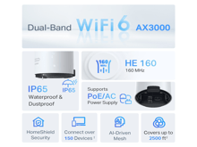 Tp-Link Deco X50-Outdoor(1-pack)  AX3000 Outdoor Whole Home  MeshWiFi 6 Unit - Best Prices