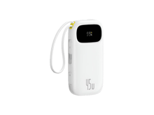 بيسوس باور بانك بشاشه رقميه  Energy Fill FC31 كابل USB-C مدمج 45 واط - أفضل سعر