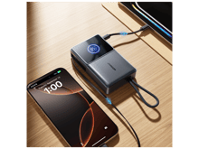 جوي روم JR-PR1 باور بانك سعة 10000 مللي أمبير/ساعة وقوة 22.5 واط مع كيبل USB-C مدمج قابل للسحب - أفضل سعر