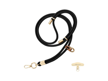 LEEU DESIGN 160cm Crossbody Phone Lanyard 6mm Polyester Adjustable Neck Strap with Gold Tether Tab - Best Prices
