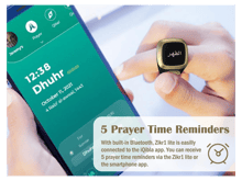 IQibla Smart Zikr Ring Waterproof Digital Counter & Vibration Reminder Azan Alarm Clock - Best Prices