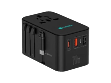 كووتي شاحن سفر عالمي  بقوة 70 واط بتقنية GaN مع منفذ USB-C قابل للسحب - أفضل سعر