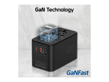 كووتي شاحن سفر عالمي  بقوة 70 واط بتقنية GaN مع منفذ USB-C قابل للسحب - أفضل سعر