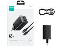 JoyRoom TCG01 65W 2C1A Fast Charger + 100W C to C Cable - Best Prices