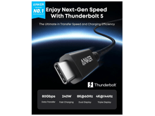 أنكر برايم ثندربولت 5 كييبل (3.3 ft/1.7 ft, 80Gbps, 240W) - أفضل سعر