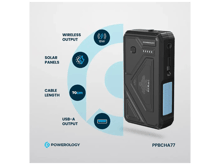 Powerology 27000mAh Solar Wireless Charging Power Bank - Best Prices