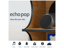 Amazon Echo Pop  Compact Smart Speaker with Alexa - Best Prices