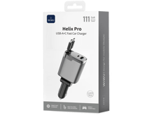 ويوو شاحن سيارة سريعHelix Pro بقوة 111 واط بتقنية GaN، بمنفذي USB-A وC، طراز Wi-CC034 - أفضل سعر