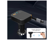ويوو شاحن سيارة ثلاثي المنافذ Wi-CC033 Helix بقوة 65 واط بمنفذ USB-C - أفضل سعر