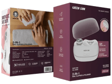 Green Lion 2-In-1 Nail Clipper and Polisher - White - Green Lion 2-In-1 Nail Clipper and Polisher - White - Best Prices