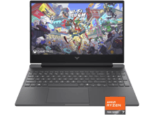 اتش بي لابتوب الألعاب Victus 15-fb3093dx، شاشة FHD مقاس 15.6 بوصة بمعدل تحديث 144 هرتز، معالج AMD Ryzen 7 7445HS بسرعة تصل إلى 4.7 جيجاهرتز، ذاكرة RAM سعة 16 جيجابايت، قرص تخزين SSD سعة 512 جيجابايت، بطاقة رسومات NVIDIA GeForce RTX 4050. - أفضل سعر