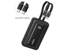Anker Zolo Power Bank (10K, 35W, Built-In Dual USB-C Cables) - Best Prices