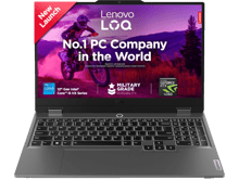 لينوفو لابتوب الألعاب LOQ 15IAX9 بمعالج Intel Core i5-12450HX (بسرعة 4.40 جيجاهرتز) وبطاقة رسومات NVIDIA GeForce RTX 4050 المدعومة بالذكاء الاصطناعي. - أفضل سعر