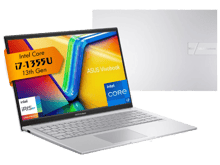 أسوس فيفو بوك بمعالج Intel Core i7-1355U الجيل الثالث عشر ذاكرة 8 جيجابايت DDR4 بطاقة رسوميات Intel UHD سعة 2 جيجابايت قرص تخزين 512 جيجابايت SSD NVMe وشاشة 15.6 بوصة FHD بدقة 1920x1080 بتقنية LED. - أفضل سعر