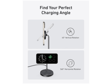 انكر ماك جو  حامل شحن لاسلكى 2 في 1 بقوة 15 واط، متوافق مع MagSafe ومعيار Qi2 - أفضل سعر