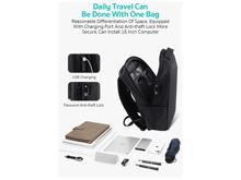 Coteci Space Series Blade TSA Combination Lock BackPack MB-048 - Best Prices