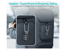 Coteci Zinc Alloy TSA Customs 4-digit Code Lock TR-005 - Best Prices