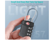 Coteci Zinc Alloy TSA Customs 4-digit Code Lock TR-005 - Best Prices