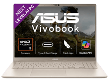 أسوس لابتوب فيفو بوك 14 | Ryzen AI 5 330 | رام 16 جيجابايت | SSD سعة 512 جيجابايت | شاشة 14 بوصة WUXGA - أفضل سعر