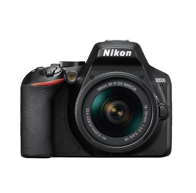 نيكون  كاميرا D3500 مع عدسة f/3.5-5.6G VR بقياس 18-55 ملم