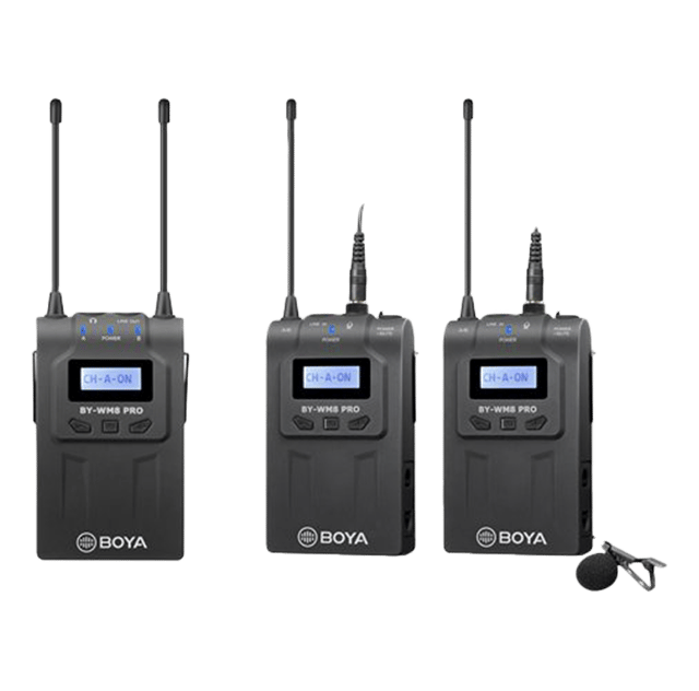 بويا BY-WM8PRO-K2 UHF وايرليس مايكروفون سيستم