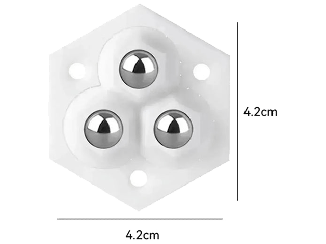 Pack of 4 Steel Furniture Moving Wheels