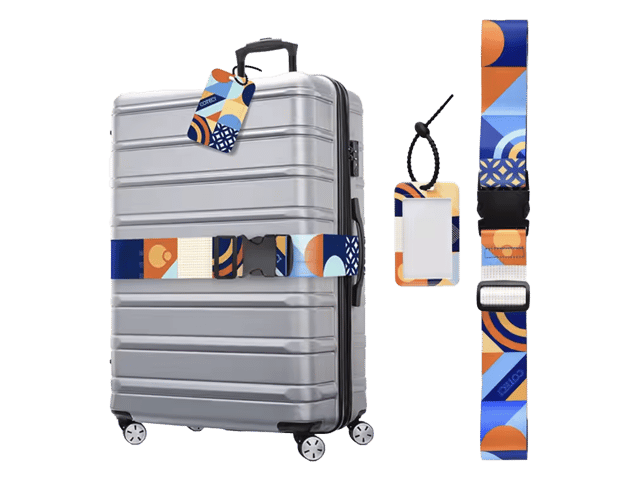 COTECi OT-006 Buckle Luggage Strap + Tag Set