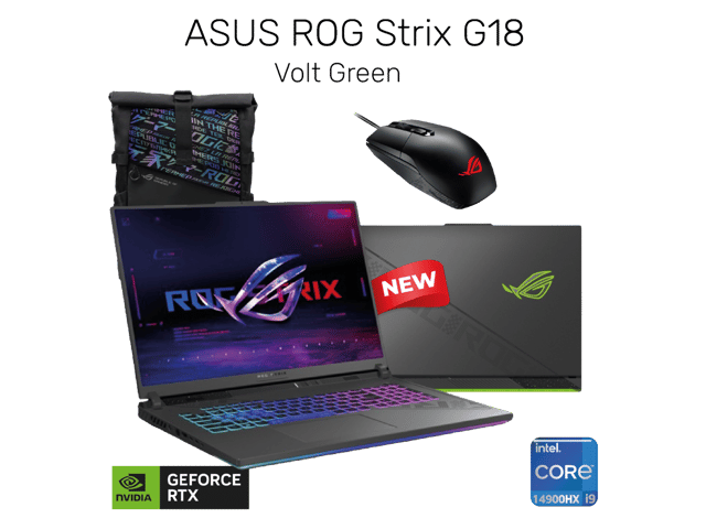 أسوس روج ستركس جي18 - Intel® Core™ i9-14900HX + RTX 4070 8GB DDR6