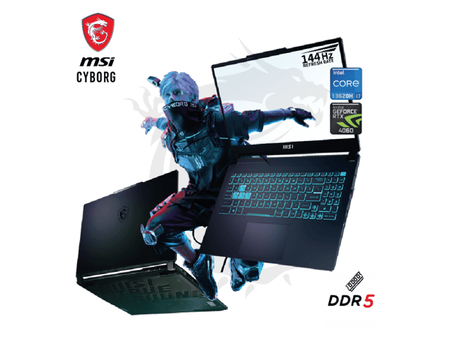 MSI Cyborg 15 - Intel Core i7-13620H 13th Generation + RTX 4