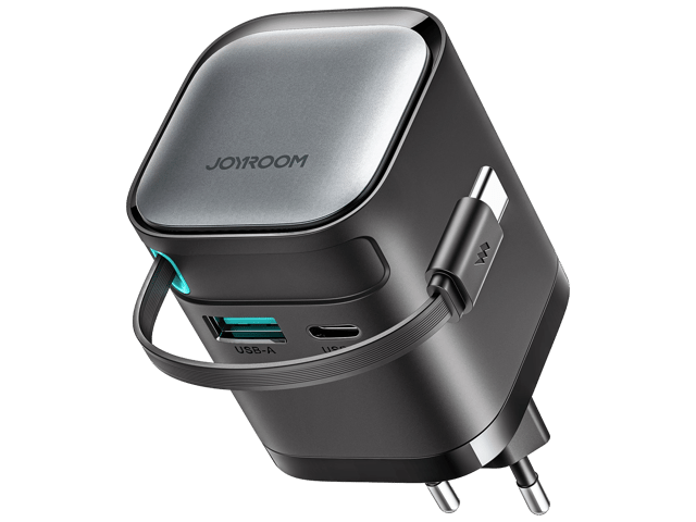 جوي رووم JR-TCL02 شاحن حائط 65 واط مع كيبل قابل للسحب