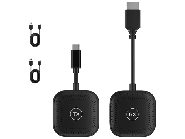 كووتي طقم جهاز إرسال واستقبال لاسلكي عالي الدقة من C إلى HDMI