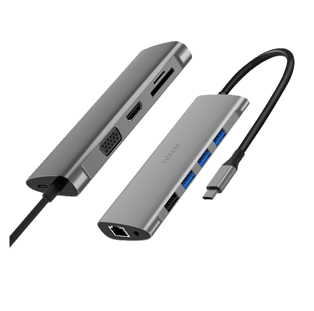 WiWU Alpha 11 In 1 Type-C Hub Adapter