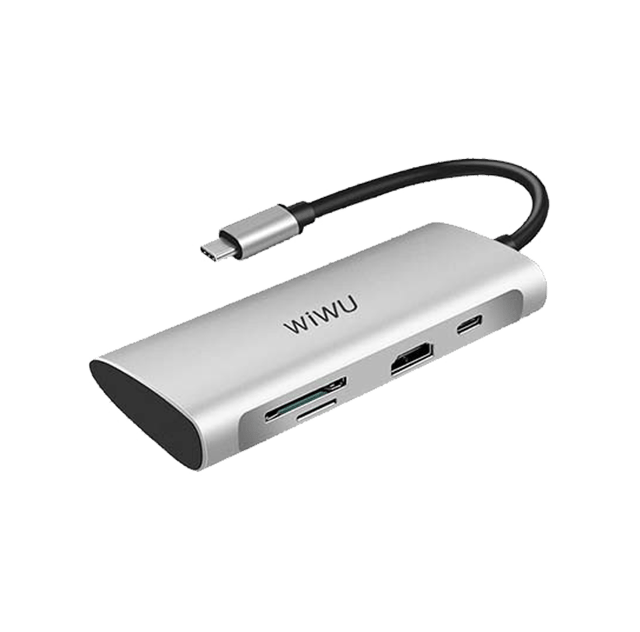WiWU Alpha 731HP 7 in 1 Multiport Adapter Type-C