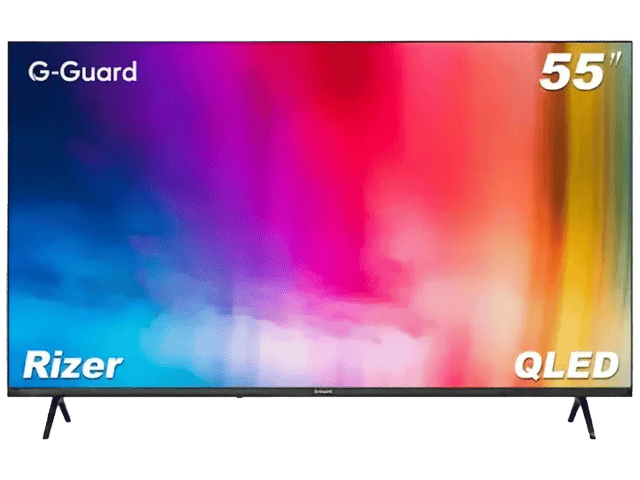 جي جارد تلفزيون رايزر مقاس 55 بوصة بدقة 4K وتقنية QLED ونظام Google TV