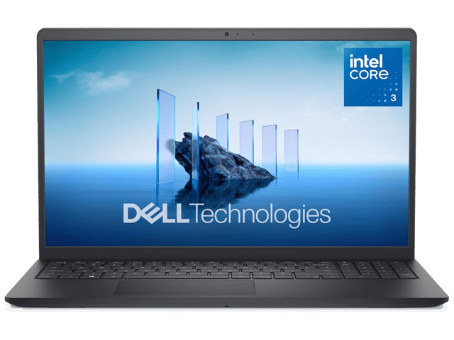 ديل لابتوب مقاس 15.6 بوصة، دقة FHD، معالج Intel Core 3 100U، ذاكرة RAM سعة 8 جيجابايت، بطاقة رسومات Intel UHD، ذاكرة DDR4، قرص تخزين SSD سعة 512 جيجابايت، طراز DC15250