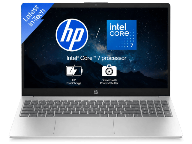 اتش بي AI Business 15-FD 0099NQ معالج Intel Core 7 150U، ذاكرة 16 جيجابايت DDR5 بطاقة رسومات Intel UHD سعة 2 جيجابايت قرص تخزين 1000 جيجابايت SSD NVMe شاشة 15.6 بوصة FHD دقة 1920x1080 بتقنية LED.