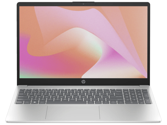 لاب توب اتش بي نوت بوك بمعالج Intel Core i7-1355U الجيل الثالث عشر ذاكرة 8 جيجابايت DDR4 بطاقة رسومات Intel UHD سعة 2 جيجابايت قرص تخزين 512 جيجابايت SSD NVMe وشاشة 15.6 بوصة FHD بدقة 1920x1080 بتقنية LED