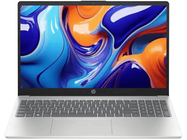 لاب توب اتش بي نوت بوك لابتوب HP 15-FC0196NIA بمعالج Ryzen 5 7520U، وذاكرة RAM سعة 8 جيجابايت، وقرص تخزين SSD سعة 512 جيجابايت