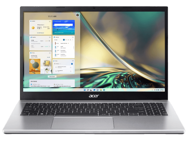 لاب توب أيسر أسباير 3 بمعالج Intel Core i7-1255U الجيل الثاني عشر ذاكرة 8 جيجابايت/16 جيجابايت DDR4 بطاقة رسوميات Intel Iris Xe سعة 2 جيجابايت وشاشة 15.6 بوصة FHD بدقة 1920x1080 بتقنية LED